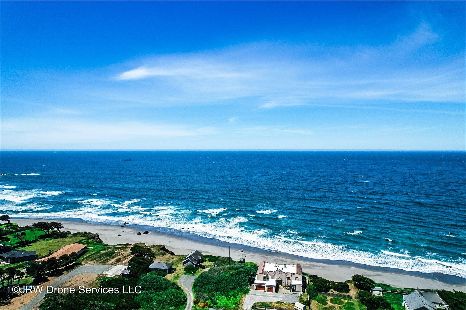 Houses Near Bay — Gold Beach, OR — JRW Drone Services LLC