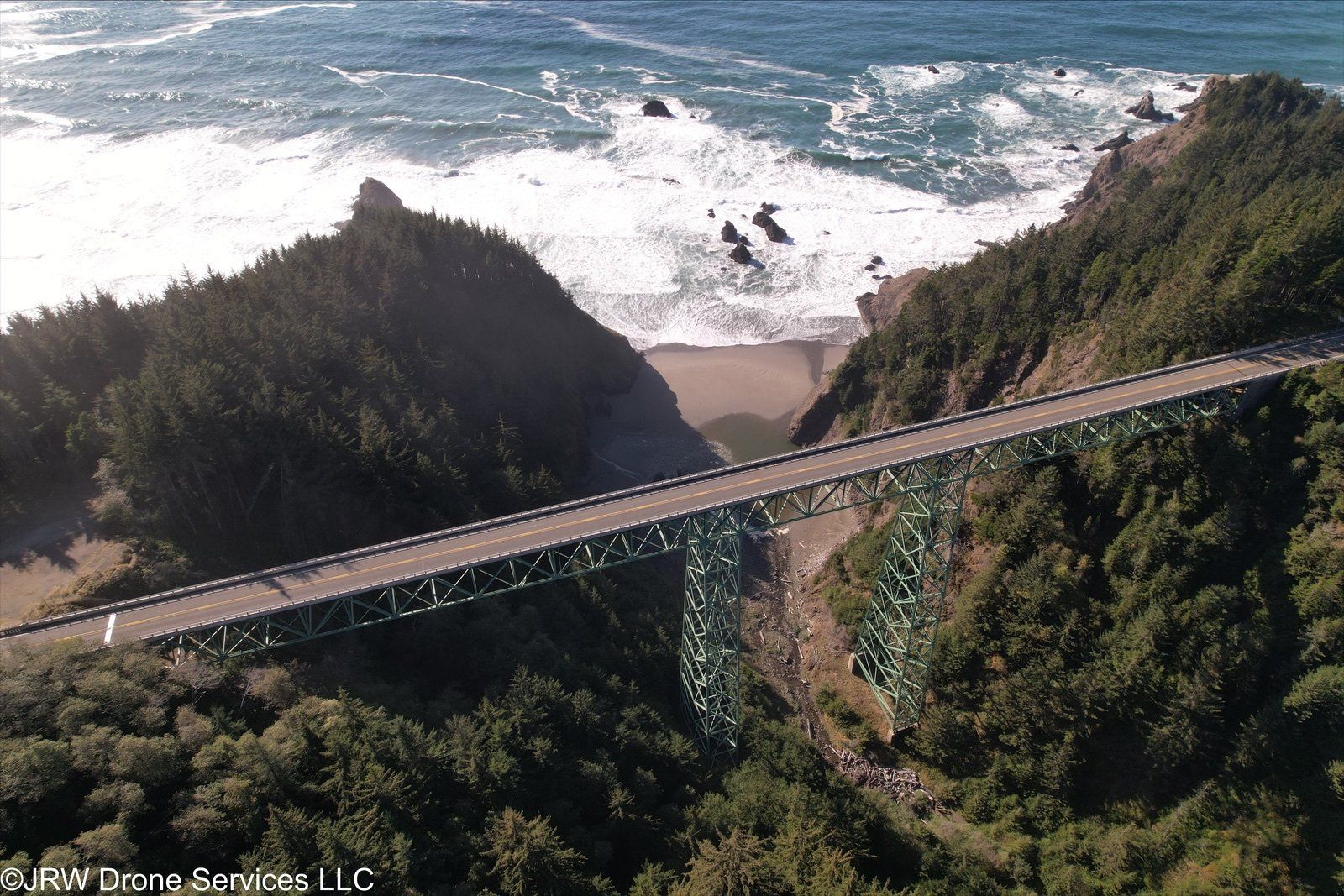 Bridge Near Sea — Gold Beach, OR — JRW Drone Services LLC