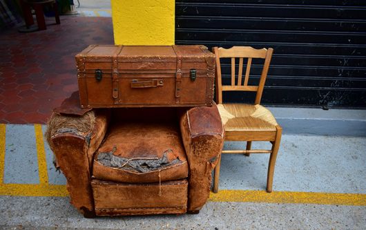 Sofa and chair on a street — Berkley, MI — Guaranteed Furniture Services Inc.
