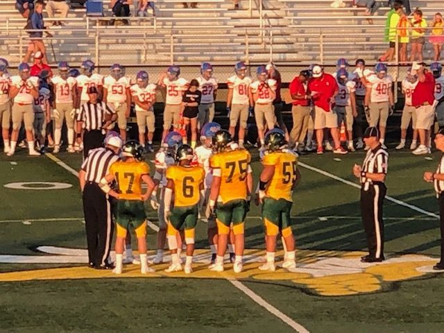 Loudin Valley football team on the field.