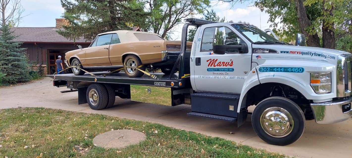 Towing an Old Car — Boulder, CO — Marv’s Quality Towing Inc