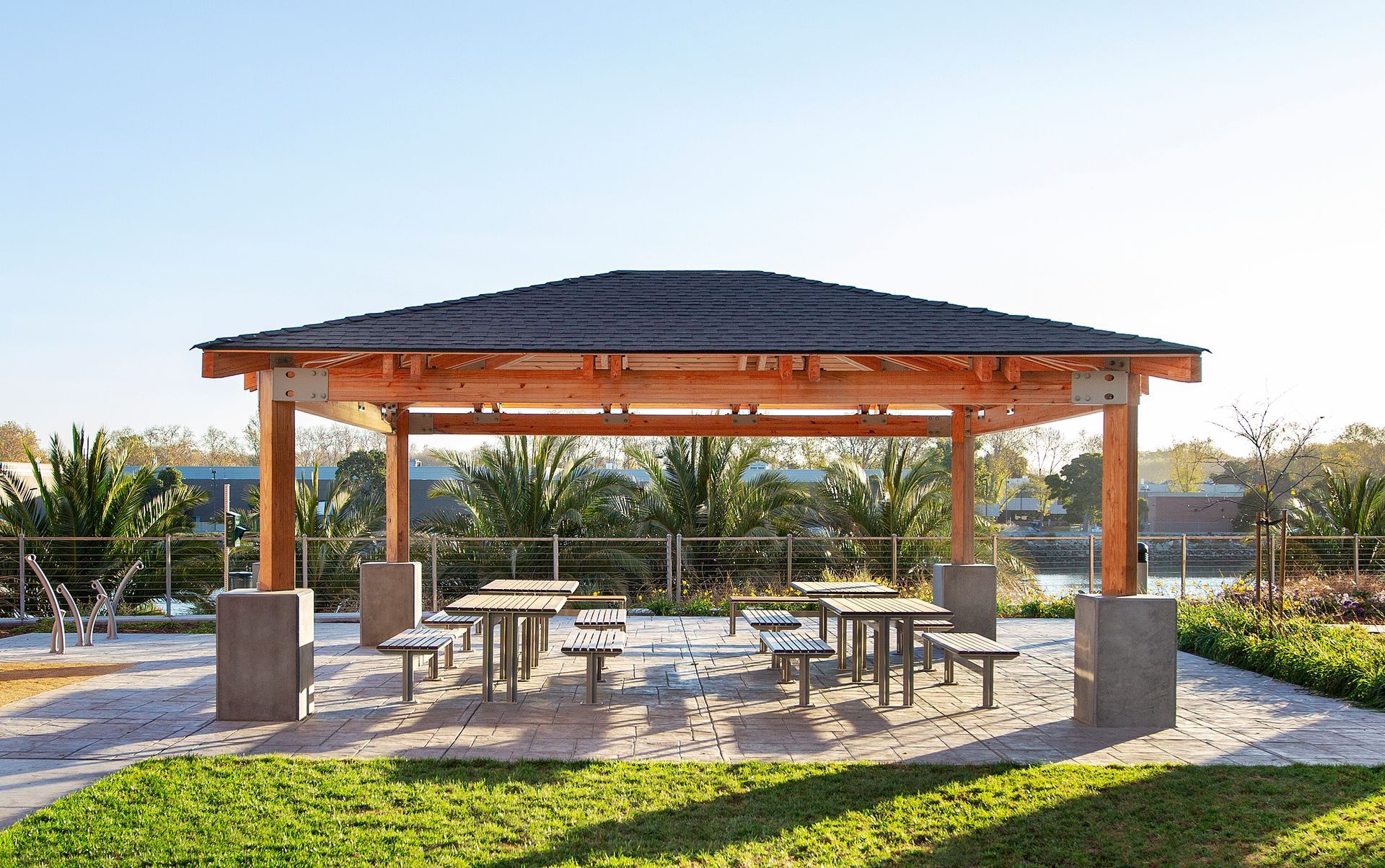 pergola con vetrata