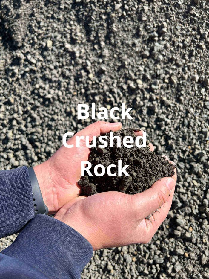 Black Crushed Rock — Bairnsdale, VIC — T & K Jarvis
