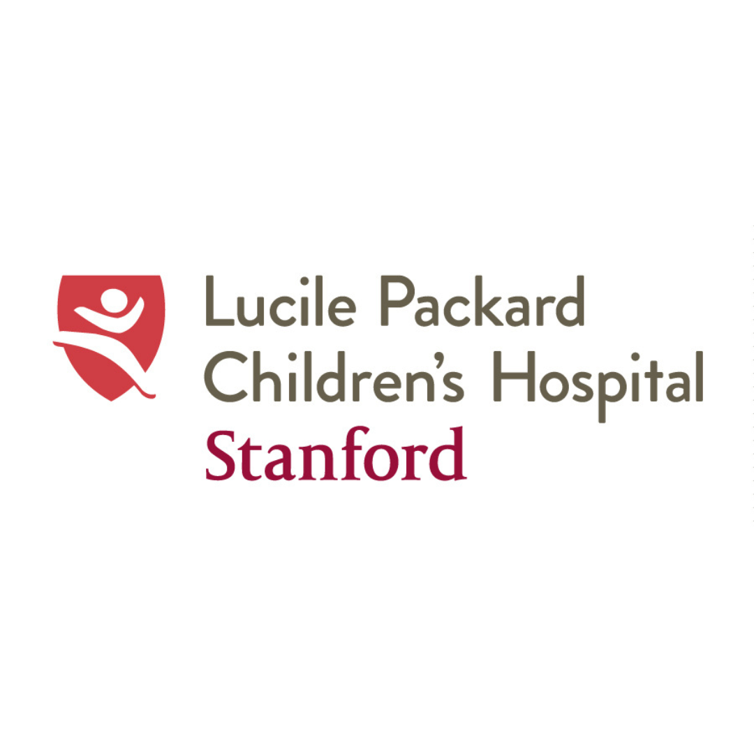 Logo for Lucile Packard Children's Hospital Stanford: a red shield with running figure