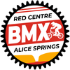 a logo for red centre bmx alice springs