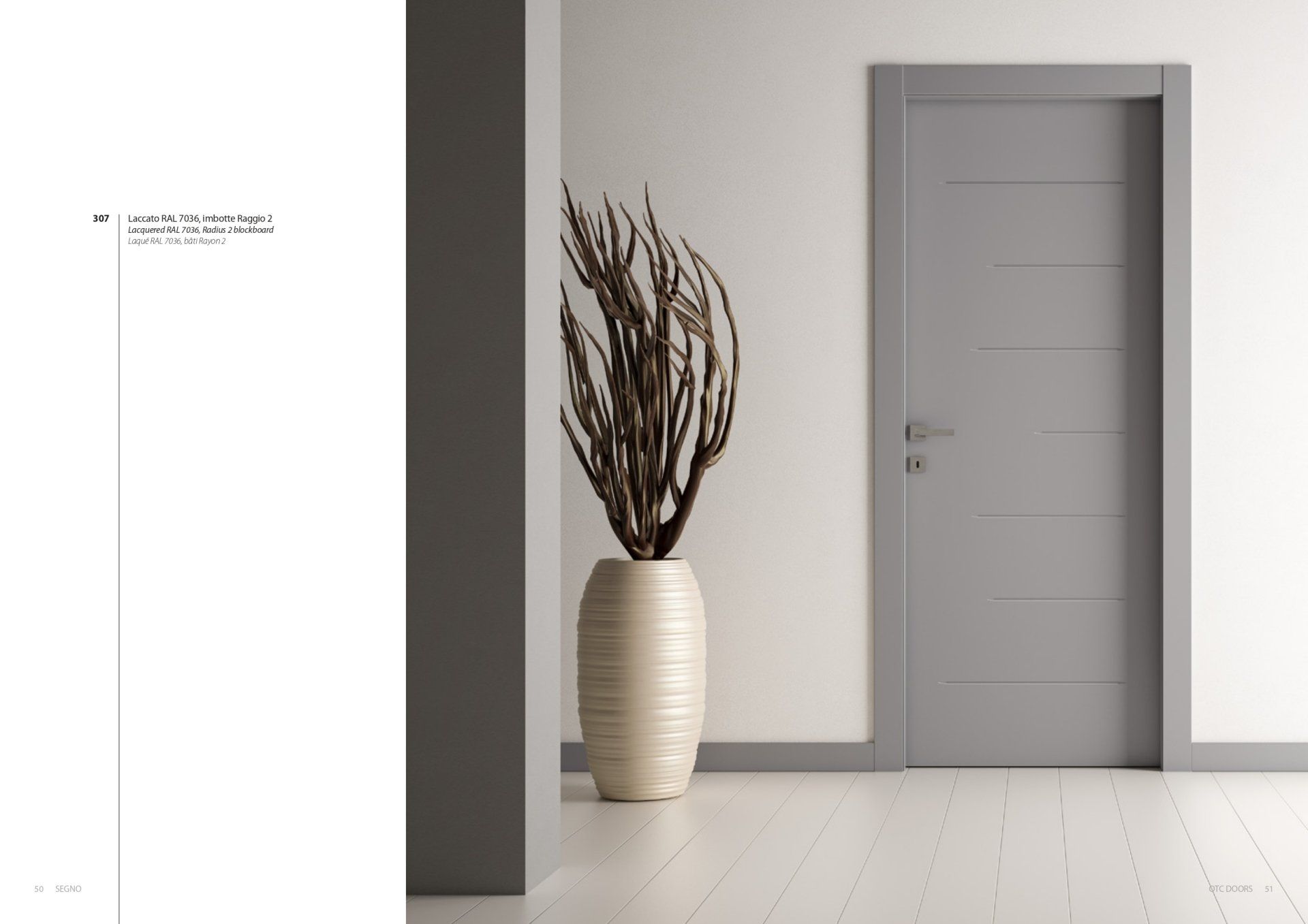 porta grigia a battente Fea Trade Pistoia