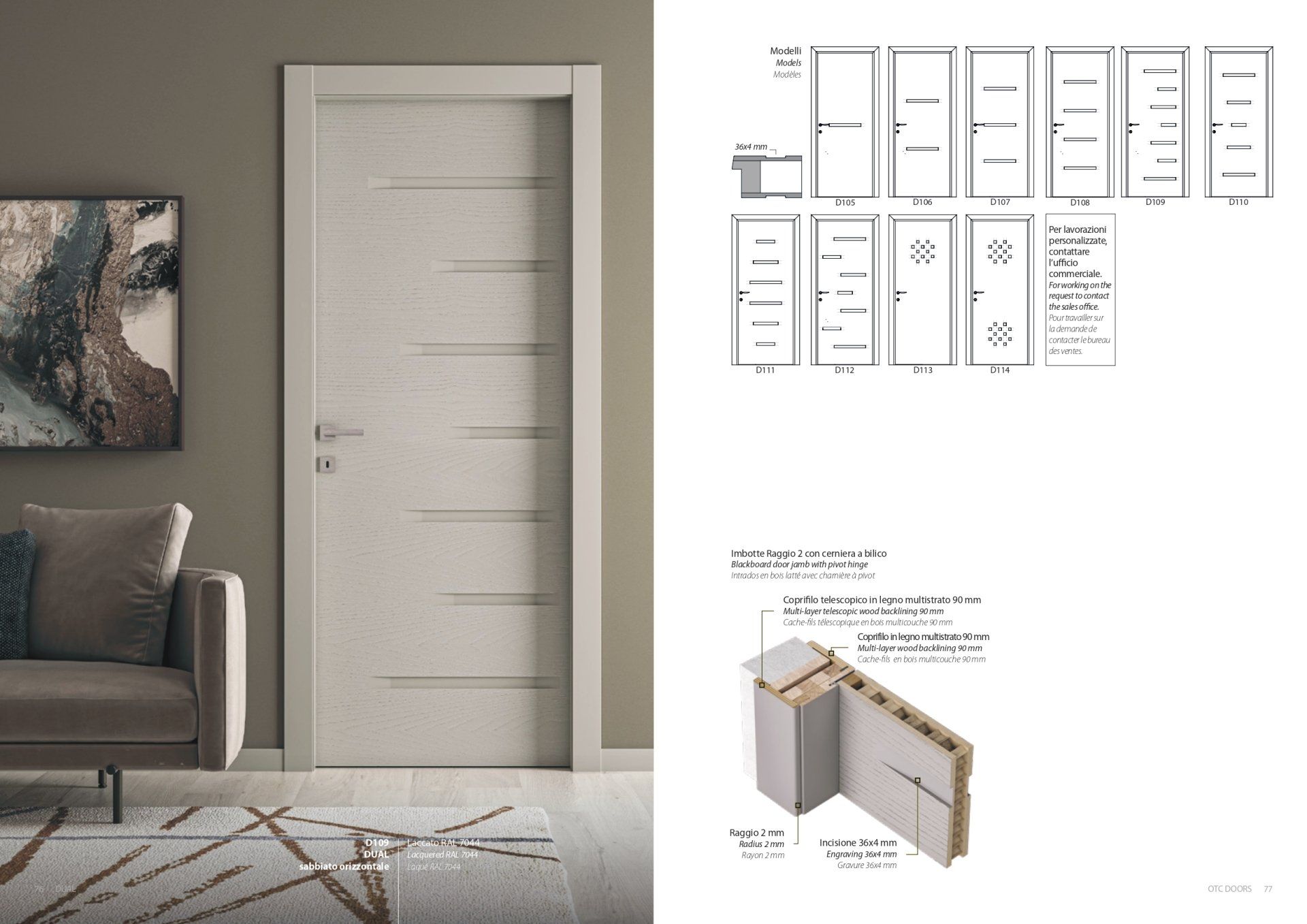 porte da interno studio Fea Trade Pistoia