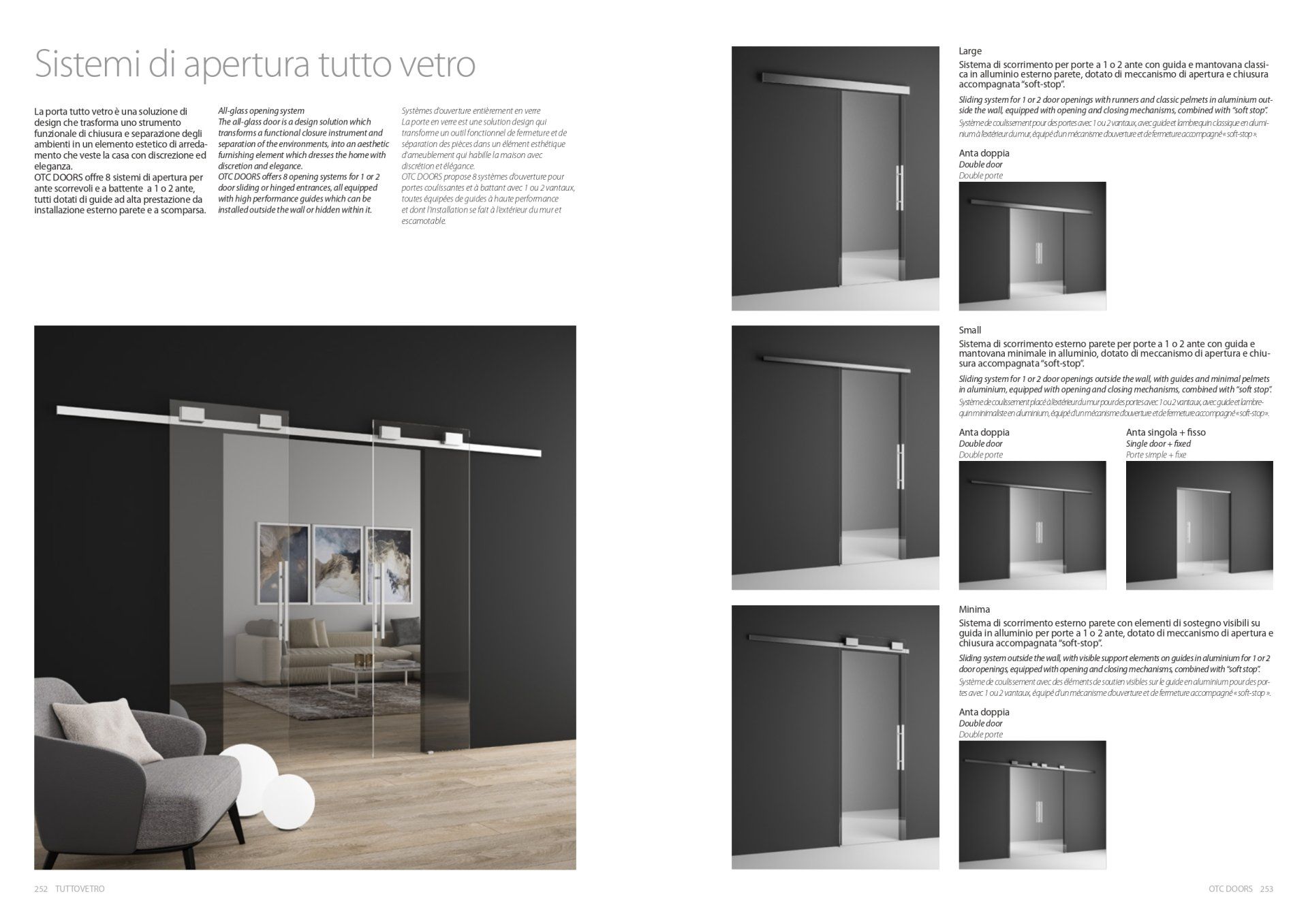 porte da interno vetro scorrevoli Fea Trade Pistoia