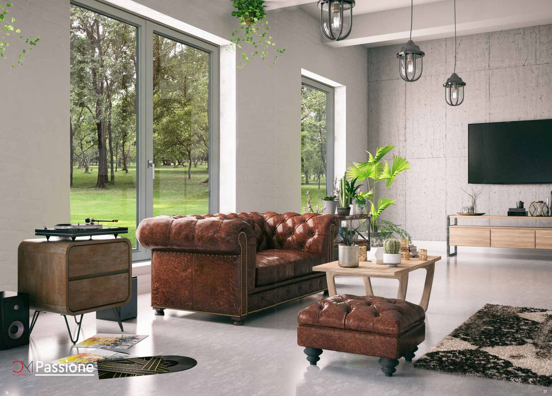 Soggiorno con ampie finestre Fea Trade Pistoia