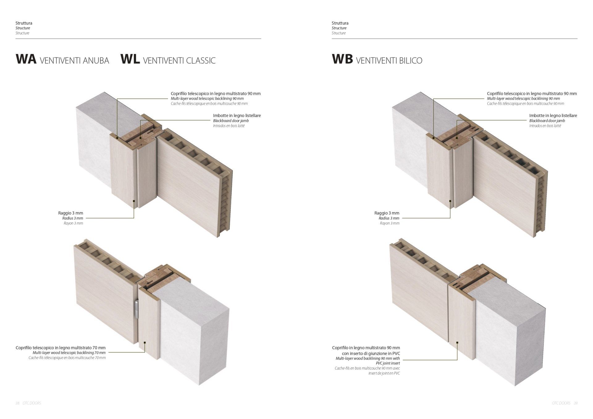 dettaglio porte da interno Fea Trade Pistoia