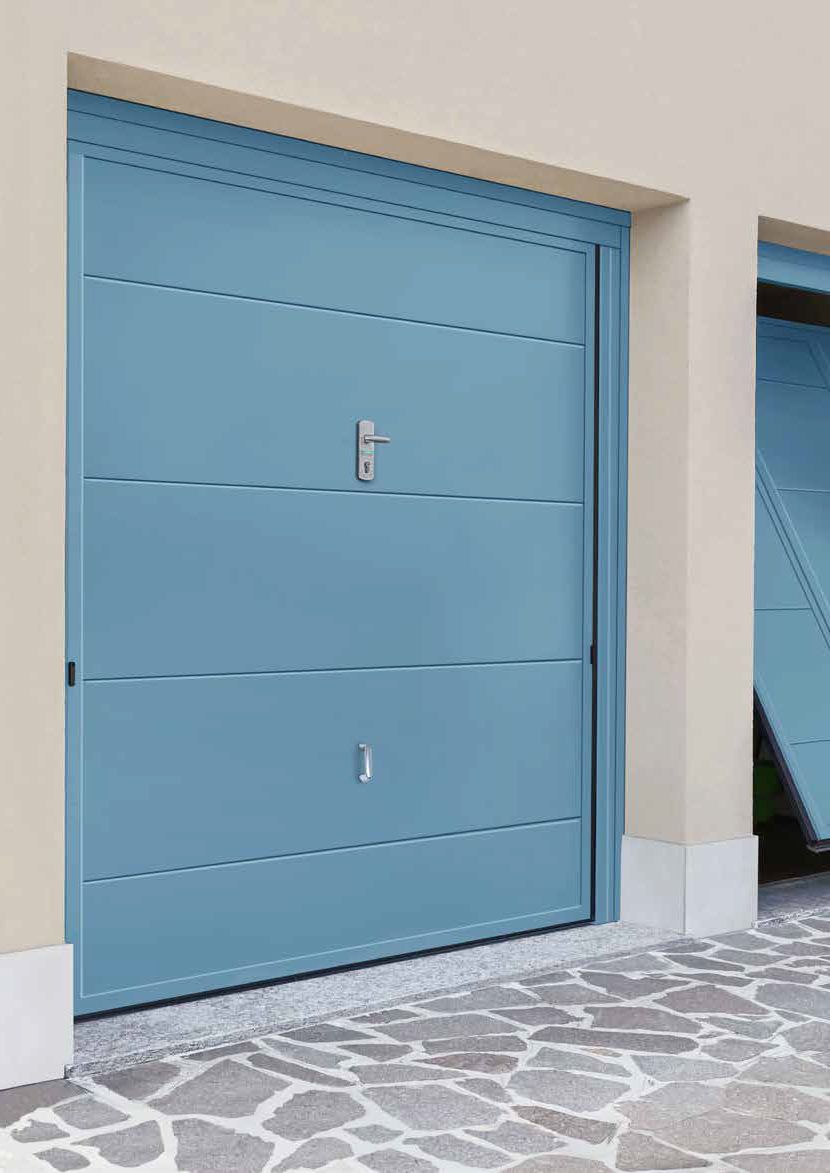 porte da garage basculanti sandwich celeste Fea Trade Pistoia