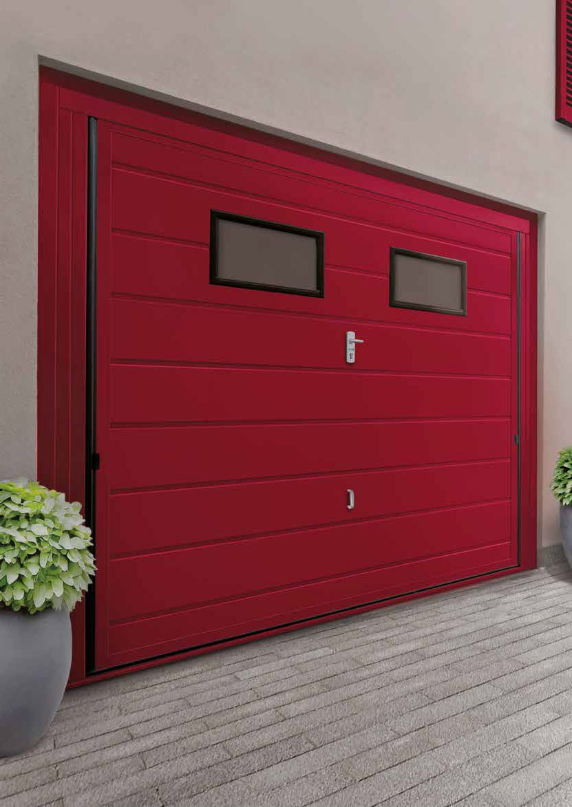 porte da garage basculanti sandwich rosse Fea Trade Pistoia