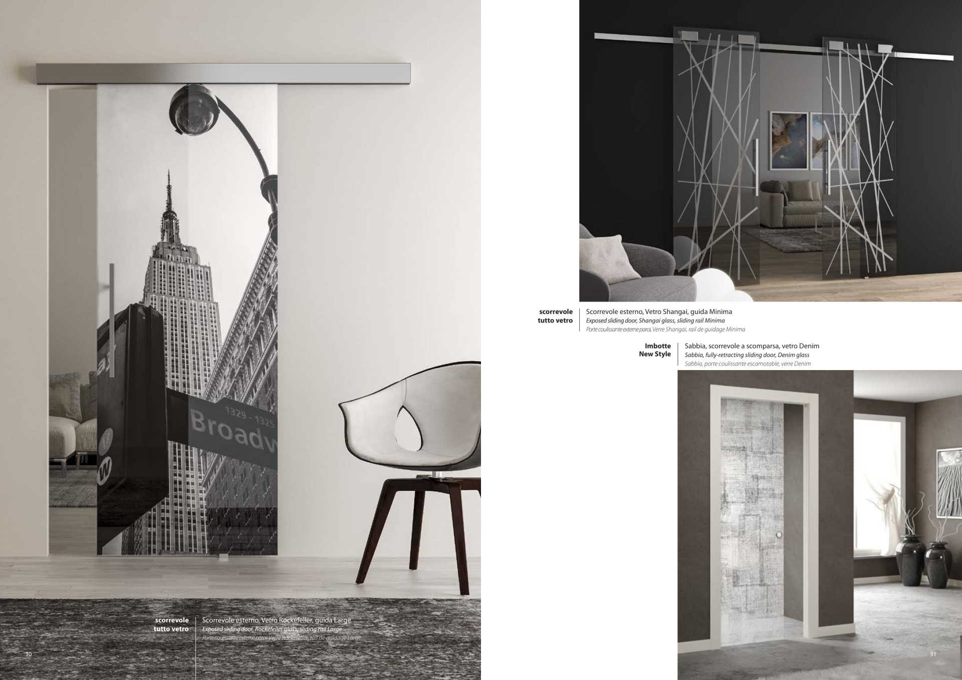 Selezione di porte scorrevoli