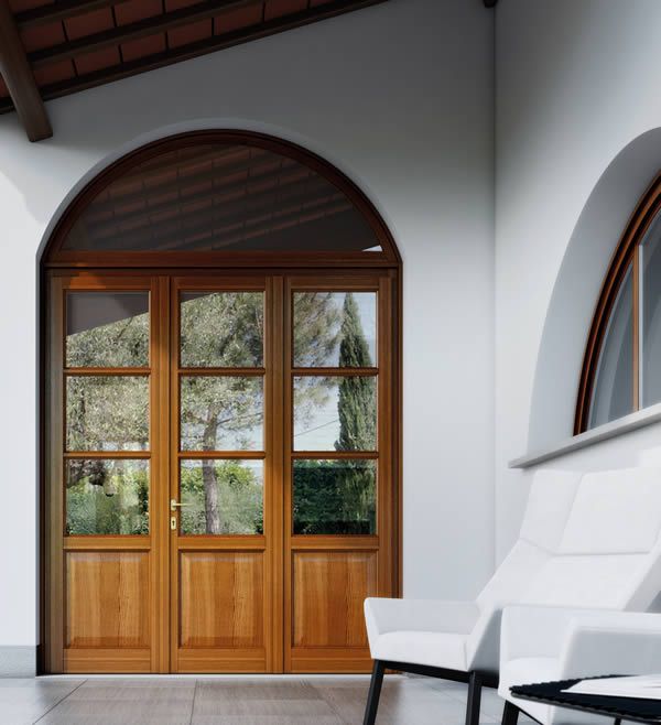 Porta ad arco in legno Fea Trade Pistoia