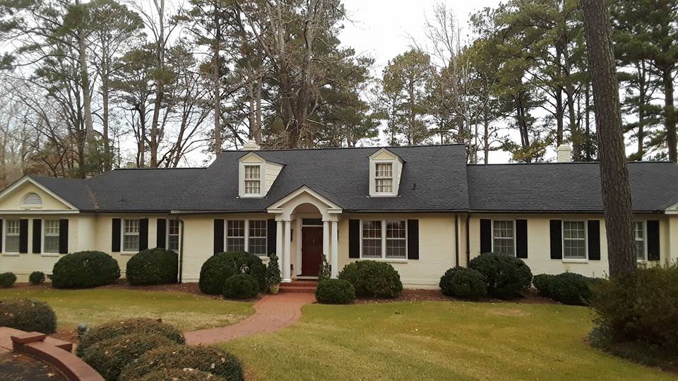 Residential House with Black Shingle Roof — LaGrange, GA — Ricky Smith Roofing Inc