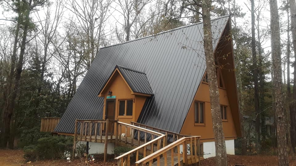 Residential House with Triangular Shaped Roof — LaGrange, GA — Ricky Smith Roofing Inc