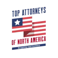 A logo for top attorneys of north america