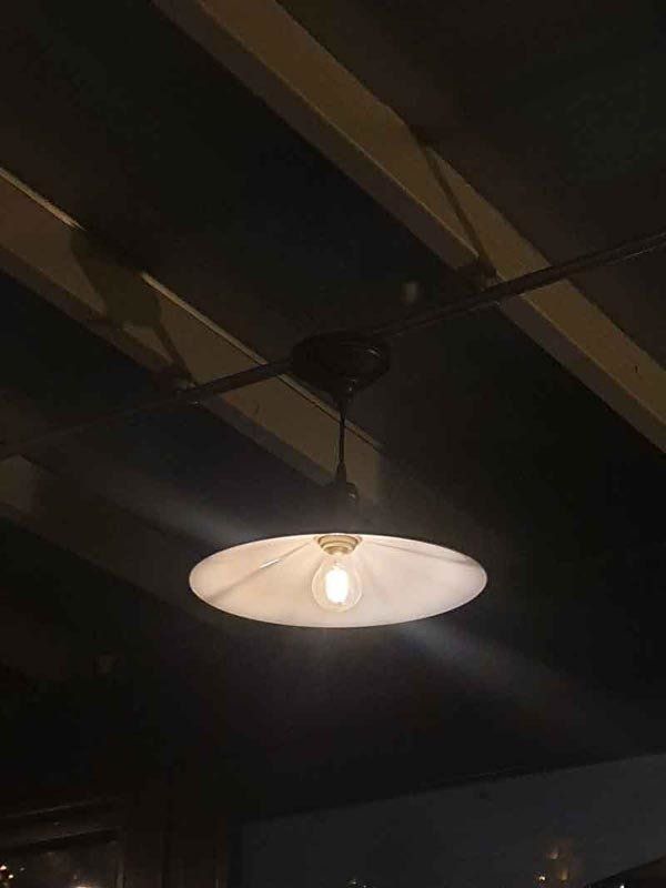 black pendant light