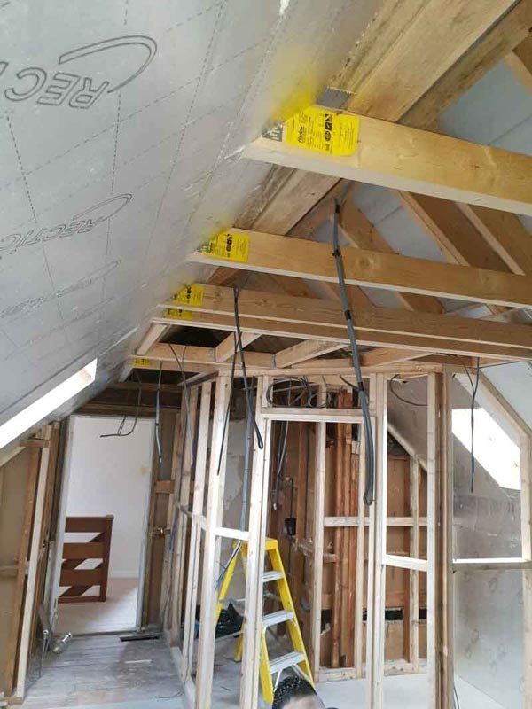 domestic electrical installation in progress 786 electricals electrical contractor in Leicester