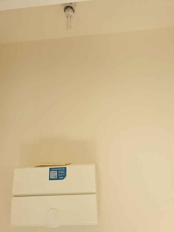 CFL ceiling bulb professionally installed in Leicester LE2