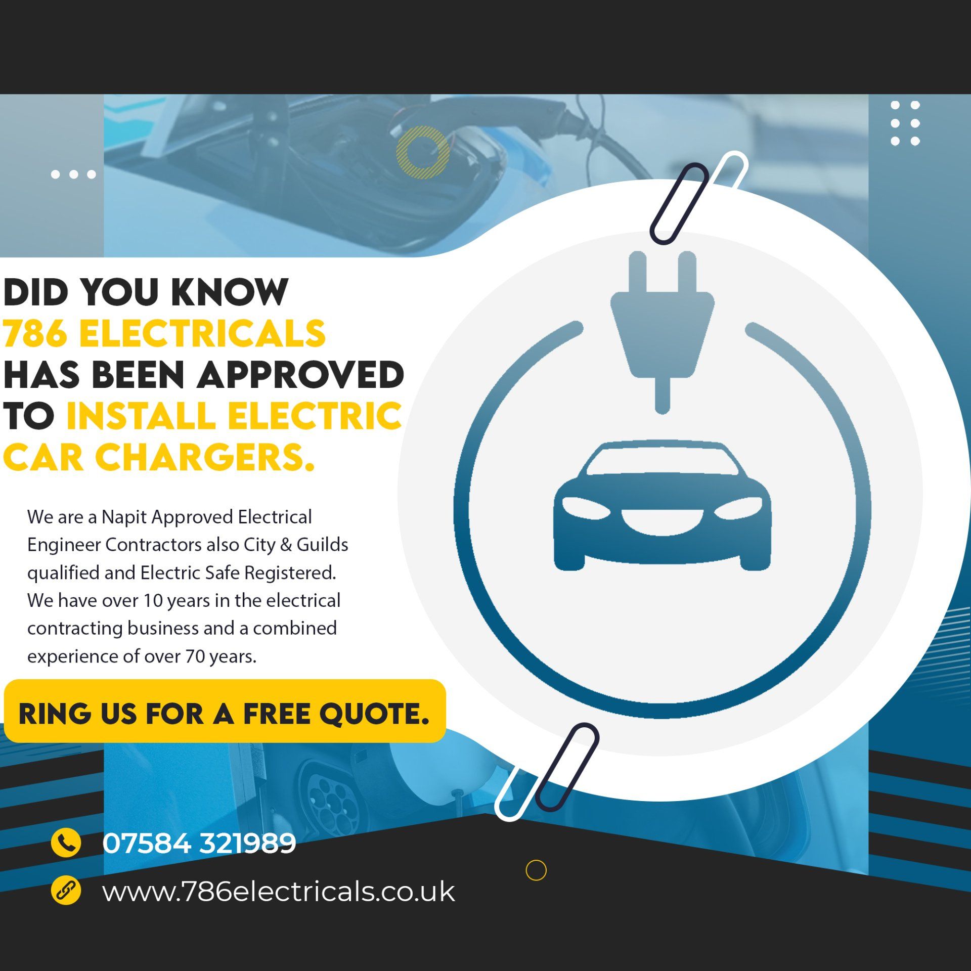 Electric vehicle charge points Leicestershire