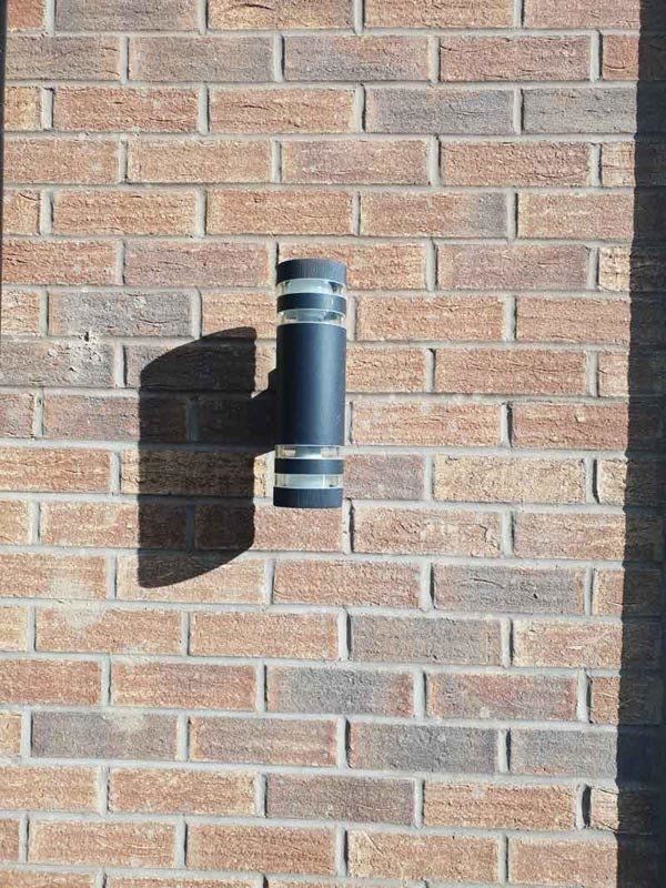 Modern outdoor wall lamp fitted by 786 Electricals electrical contactors