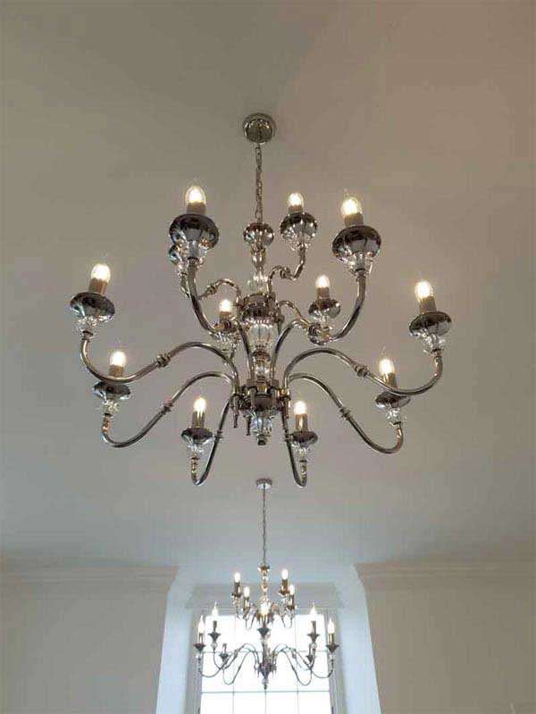 Chandelier Installation by 786 Electricals in Leicestershire