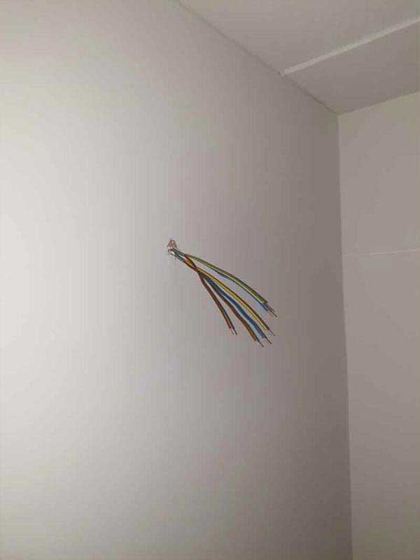 electrical wires on the wall