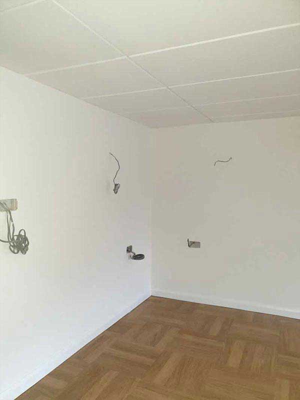 wall with wirings by 786 Electricals electrical contracting