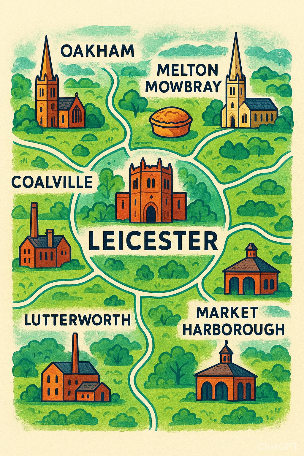 Leicester City Centre, Leicester City itself, Leicestershire