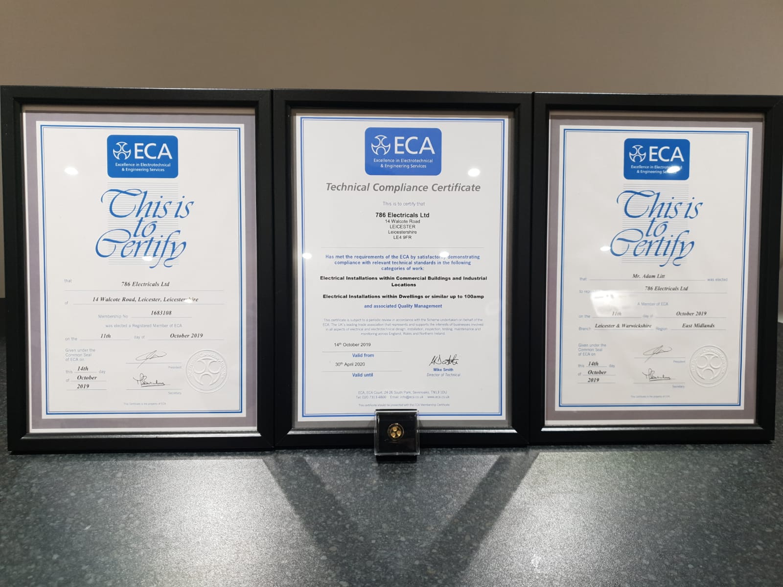 ECA certificates