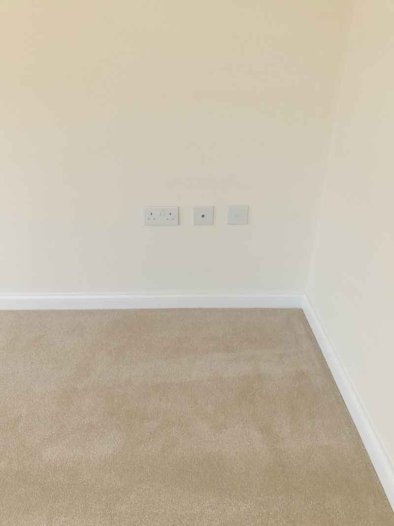 Office Work Station two twin sockets and CAT 6 outlet