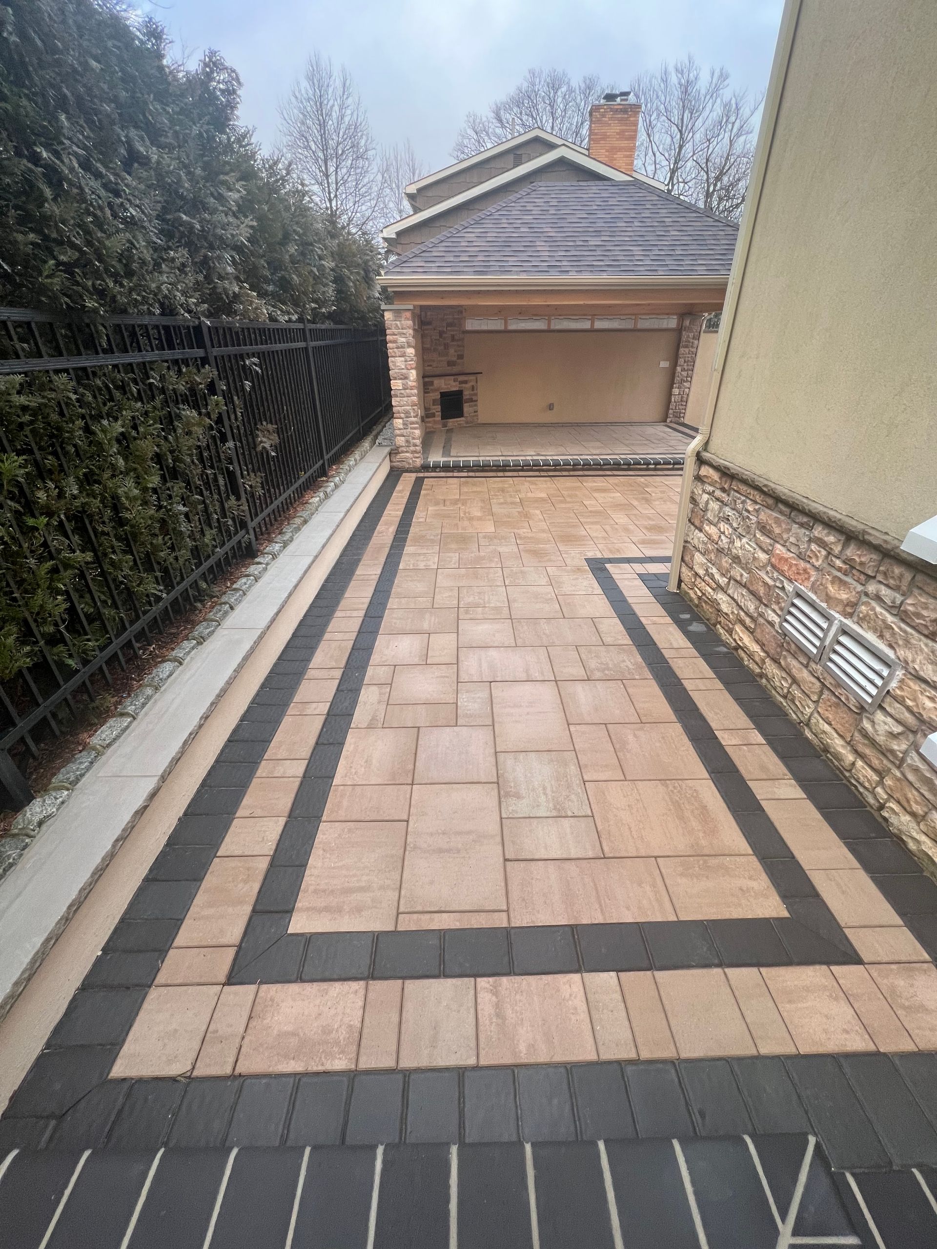 Elegant Brick Pathway — Staten Island, NY — J. Molfino Masonry