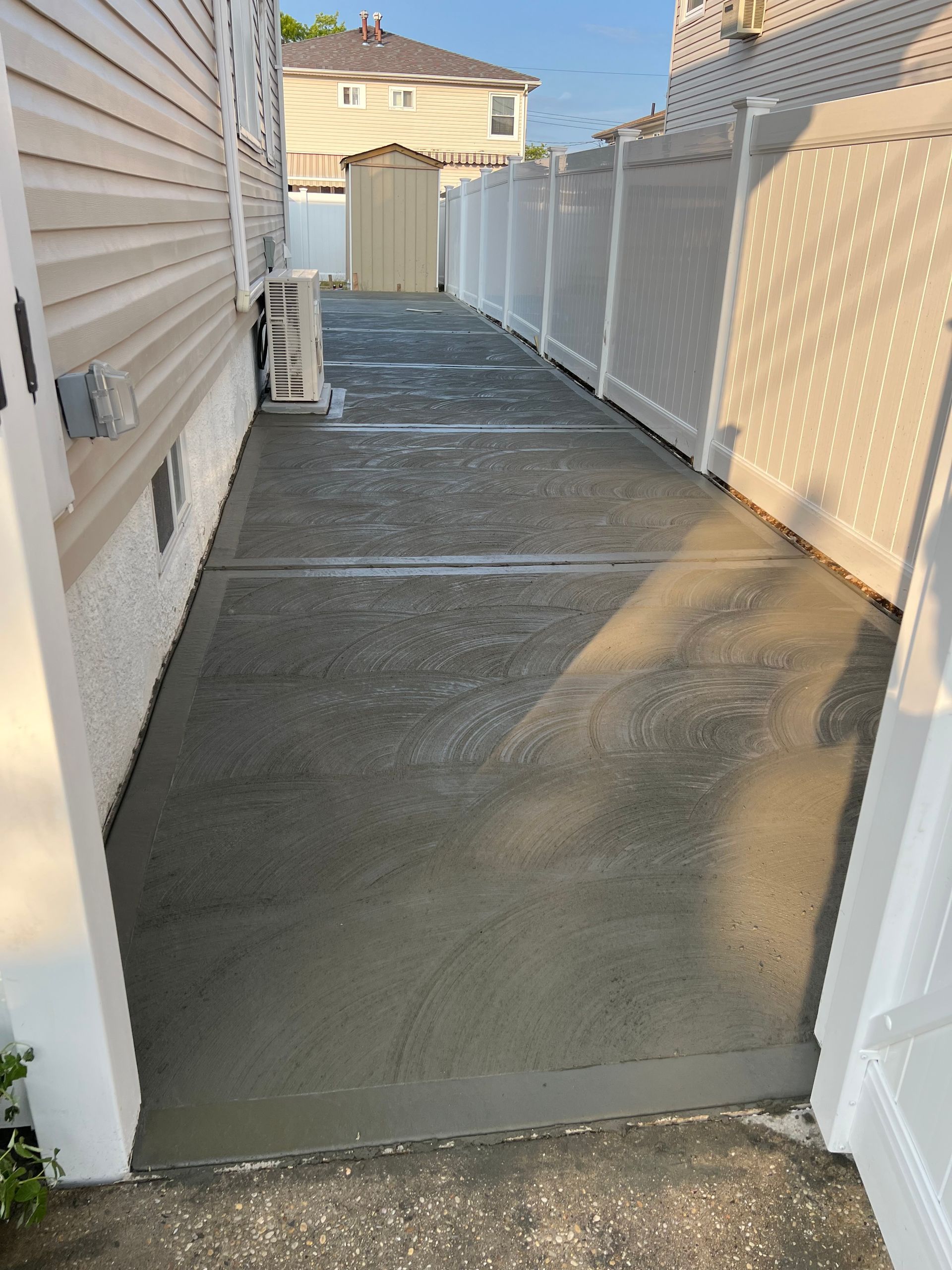 Newly Installed Concrete Driveway — Staten Island, NY — J. Molfino Masonry