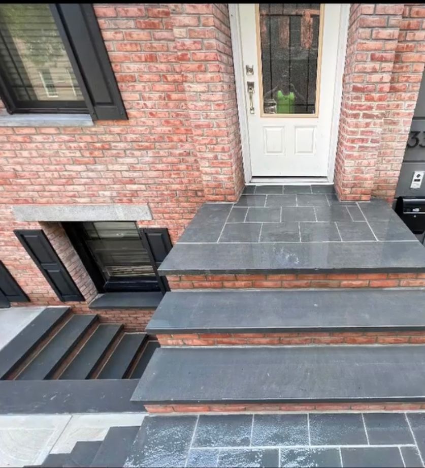 Steps Leading To A Brick House — Staten Island, NY — J. Molfino Masonry