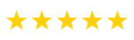 Five yellow stars arranged in a row.