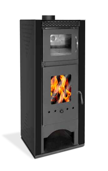 Stufa modello Etna accesa