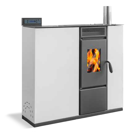 Stufa modello Isabel accesa