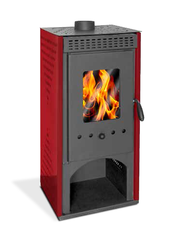 Stufa modello Stromboli accesa