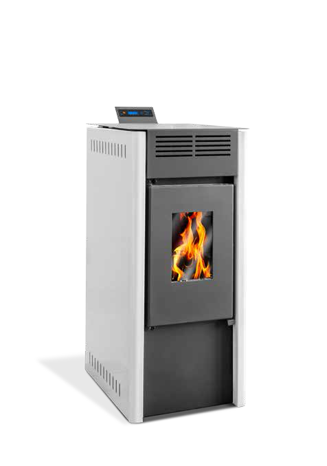 Stufa modello Valeria accesa