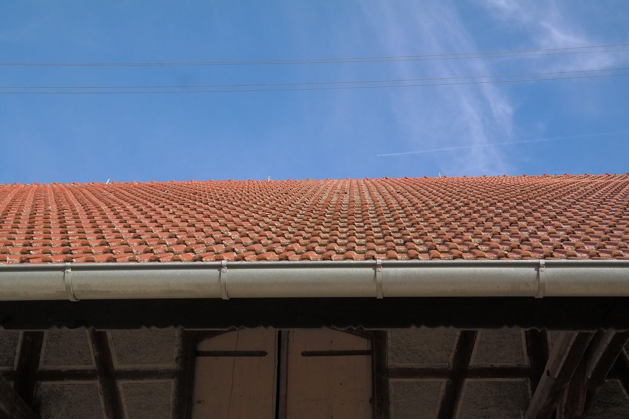 A gutter system shown