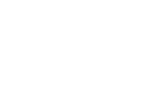 A logo for heritage haven with two white hearts
