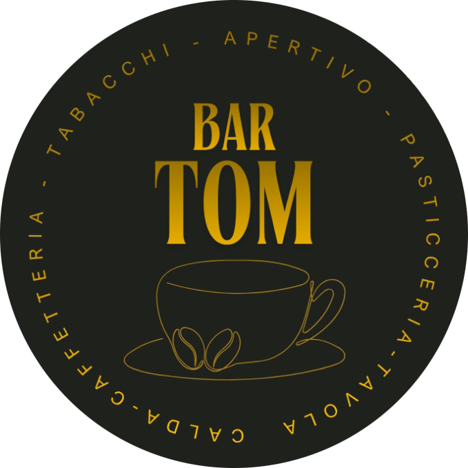 Circular black logo for