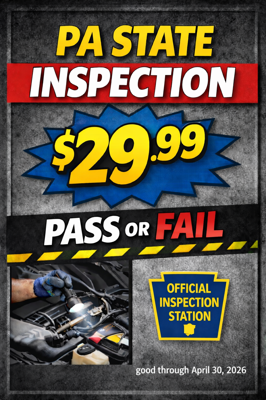 PA State Inspection Offer | Reliable Automotive Repair