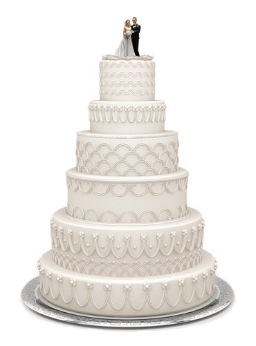 Traditional Wedding Cake — Dallas, TX — All In Good Taste Catering