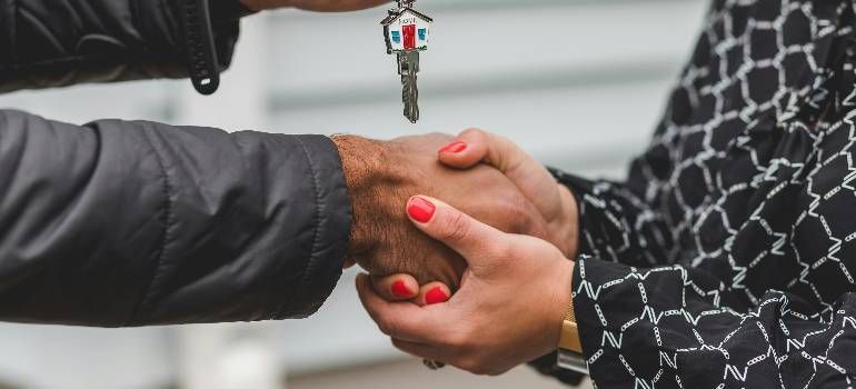 Handshake during a Southwick home purchase