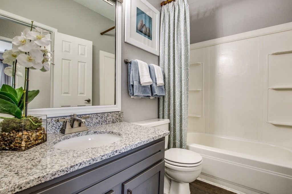 Bathroom at The Quinn at Westchase in Houston, TX.