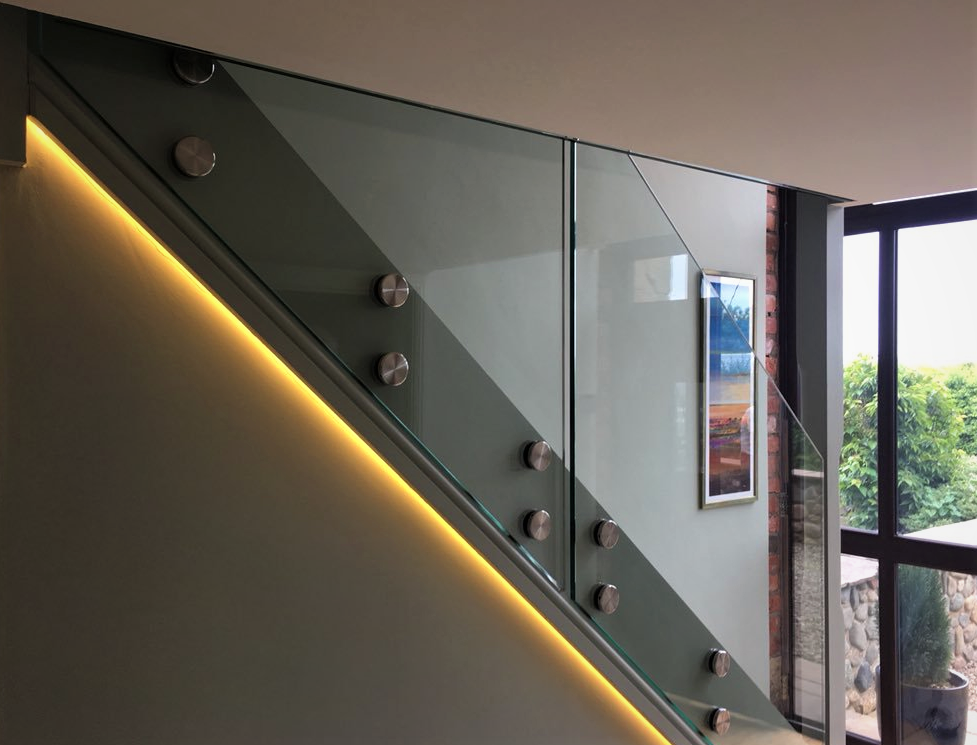Clear glass balustrades