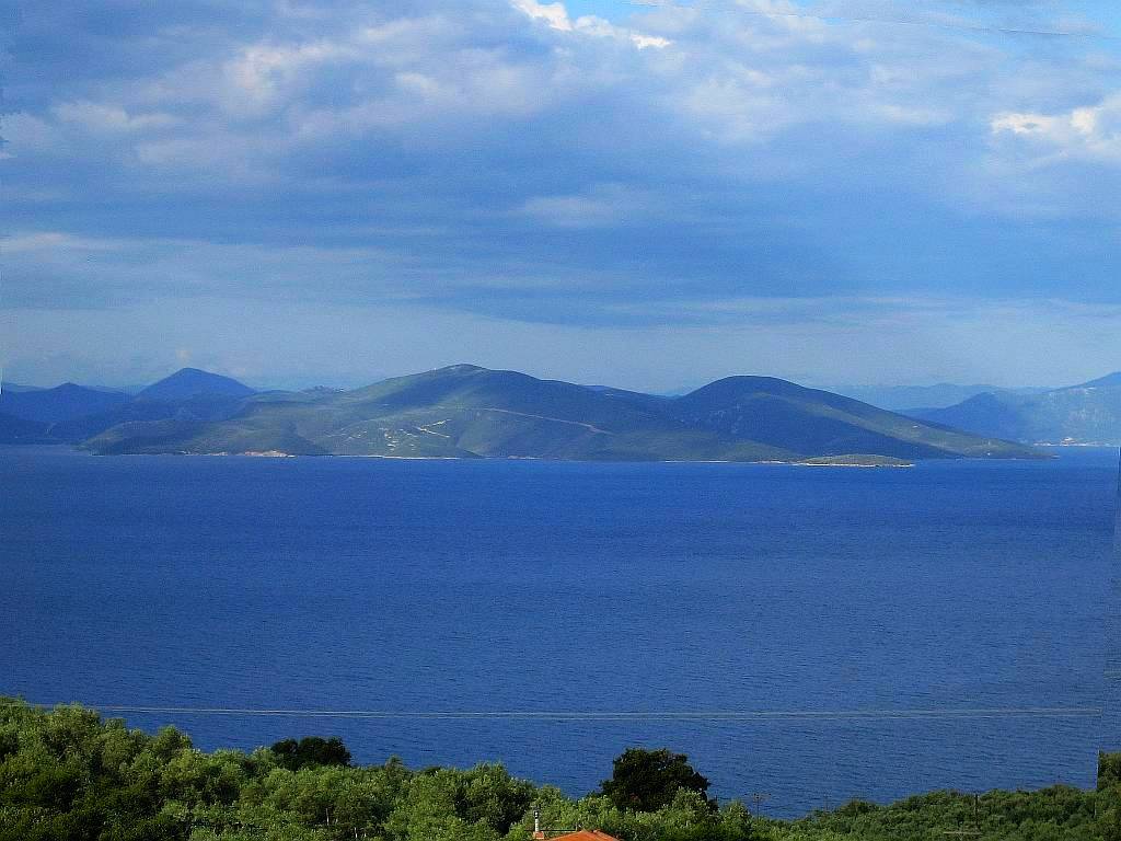 View of Trikeri island from villa