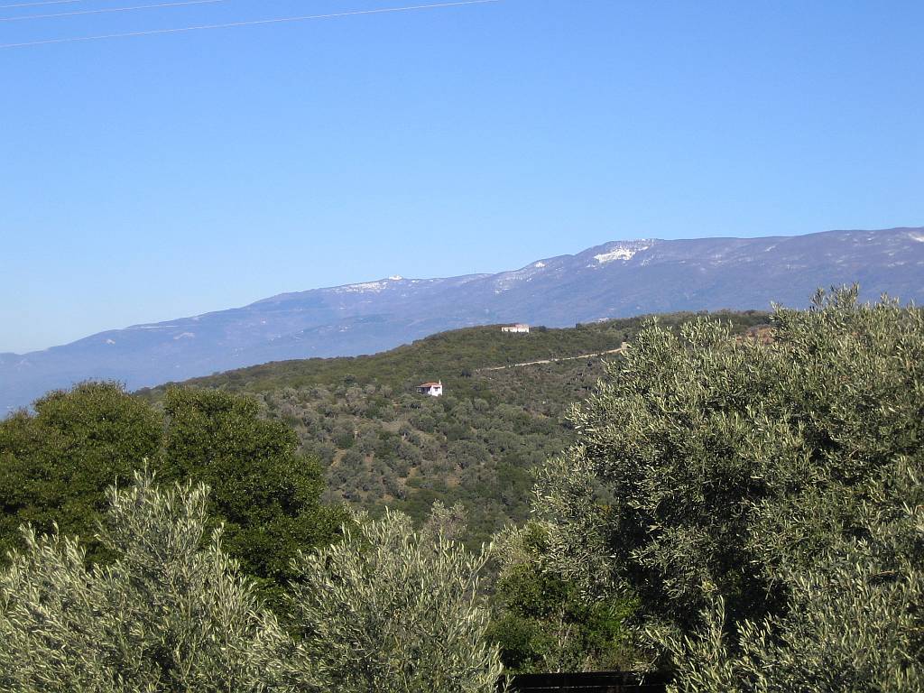 View of Mount Pelion from villa